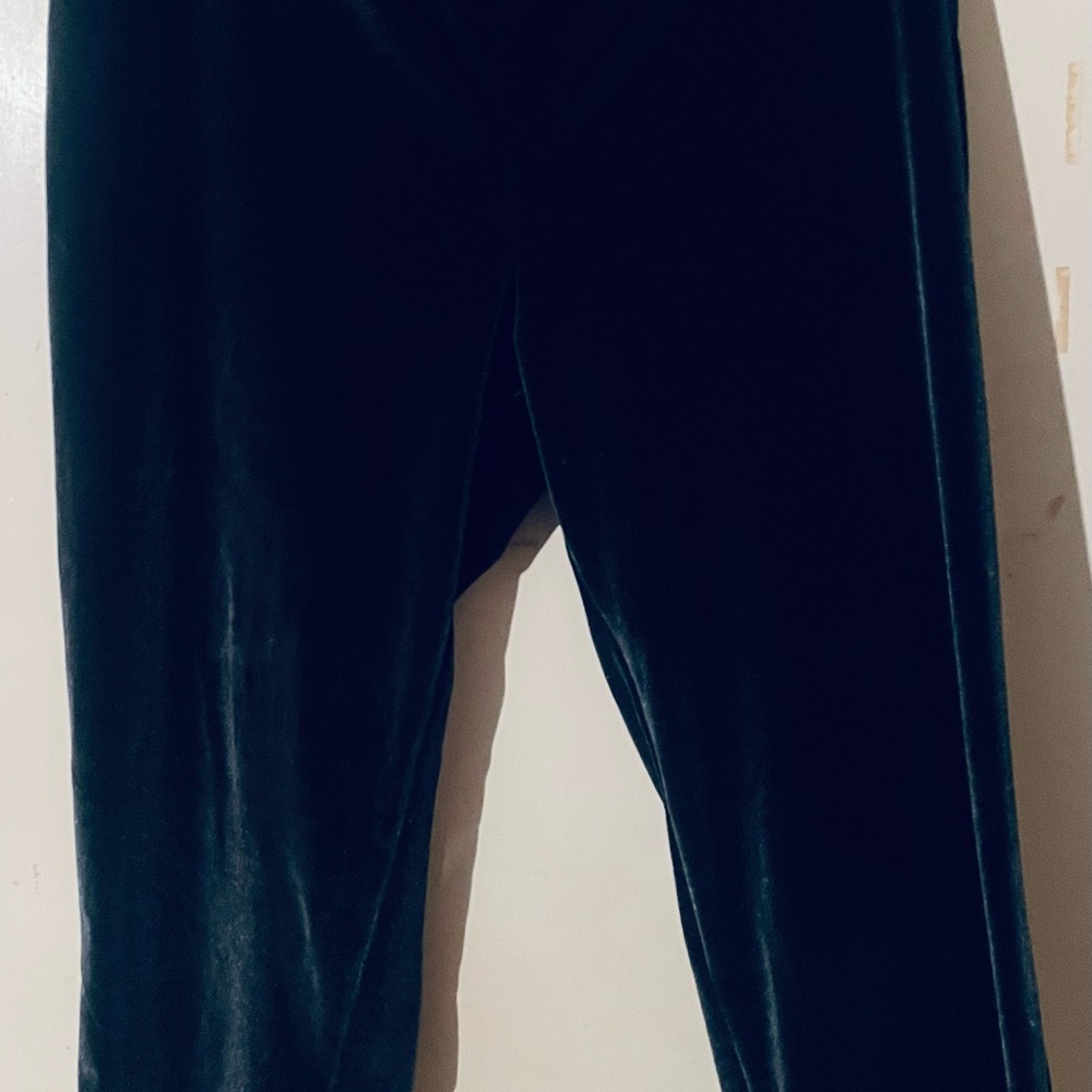 Adult Dark Velvet Leggings - Blackish Navy Blue